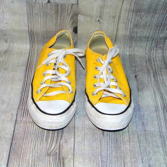 CONVERSE Chuck Taylor All Star OX Yellow Sneakers Womens Size 6 - Picture 4 of 7